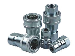1 Set 1/2 Inch ISO 7241-1 Series B Hydraulic Quick Disconnect Couplers – 700-08-08S Steel