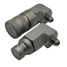 Load image into Gallery viewer, 90 Degree Flat Face Hydraulic Quick Connects
