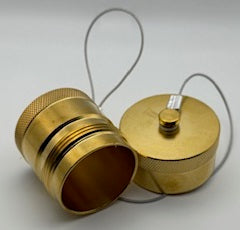 Wet-Line Wing Nut Brass Dust Caps